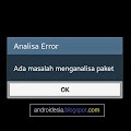 Gagal Mengurai Paket Saat menginstal Aplikasi Android