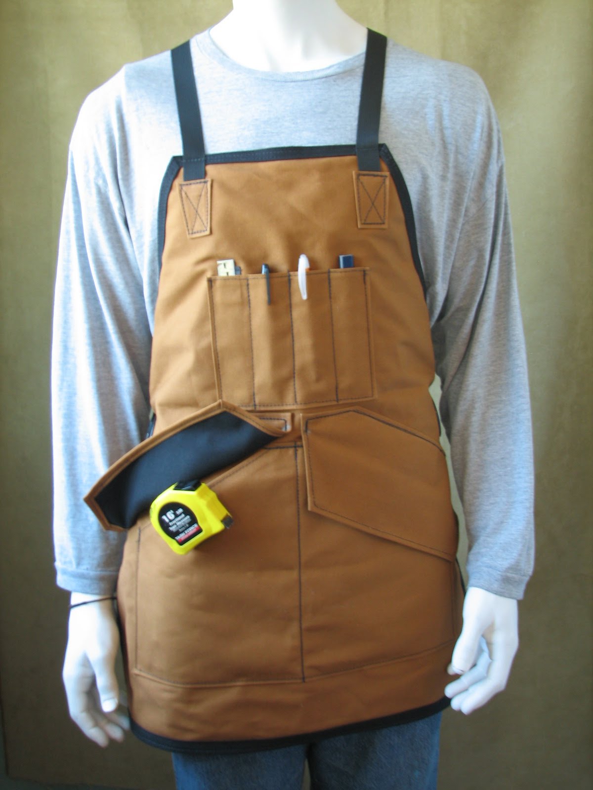 canvas woodworking apron