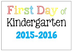 FREE First Day of School Picture Posters 2015-2016