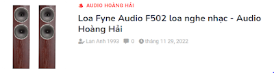 Loa Fyne Audio F502 loa nghe nhạc - Audio Hoàng Hải