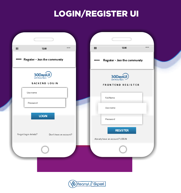 DailyUI Challenge - Day 001: Sign Up/login page