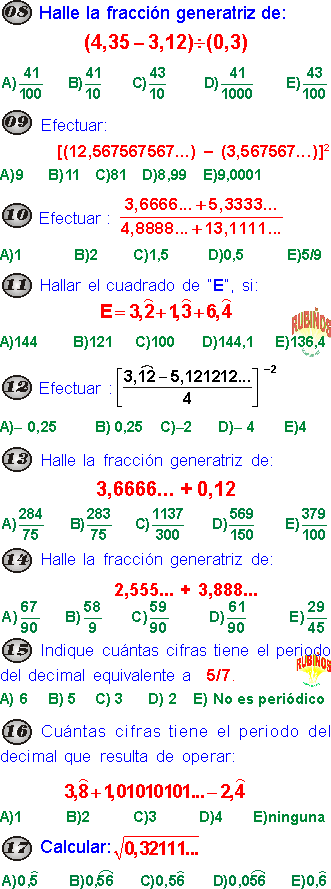 Numeros Decimales Problemas Resueltos De Secundaria Pdf