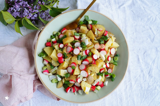 salade pommes de terre radis vegan