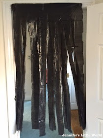 Halloween bin bag decoration