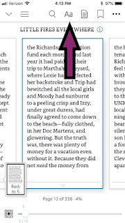 How to Enlarge Letters in Kindle