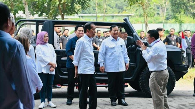 Dirut PT Pindad Abraham Mose Terima Kunjungan Presiden Jokowi beserta Menteri BUMN dan Menhan