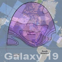 Footprint Map Galaxy 19 at 97.0°W
