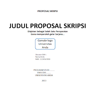Proposal Skripsi Contoh Skripsi  Share The Knownledge