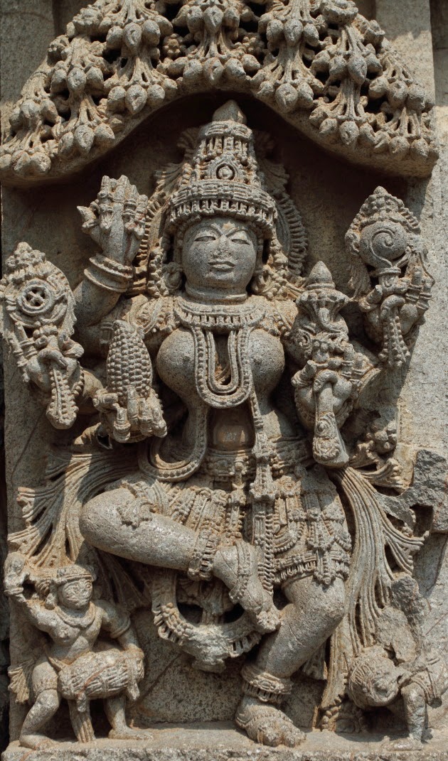 Dancing Lakshmi - A rare statue at the Keshava temple of Somnathpur