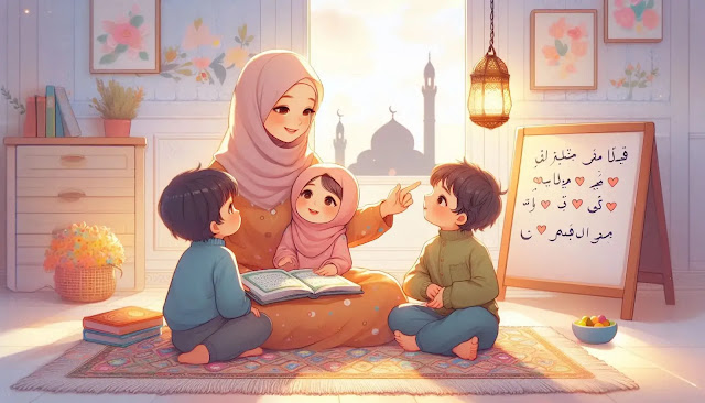 A mother's loving lesson