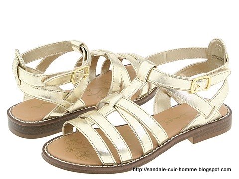 Sandale cuir homme:N863-{675531}