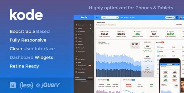 Kode - Responsive Admin Dashboard Template