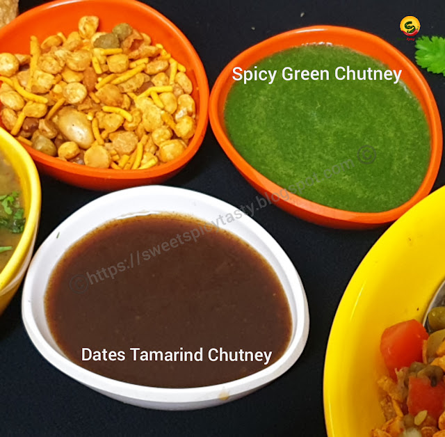 Dates tamarind chutney , green chutney , paani puri chutney , khatta meetha chutney, khajoor imli pani , khajoor imli chutney, khajur chutneys, pudina chutney , theeka paani, ice cold pani puri