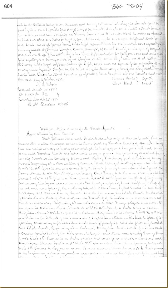 James Irwin buys land in Warren Co. Ohio on 25 May 1832_0002