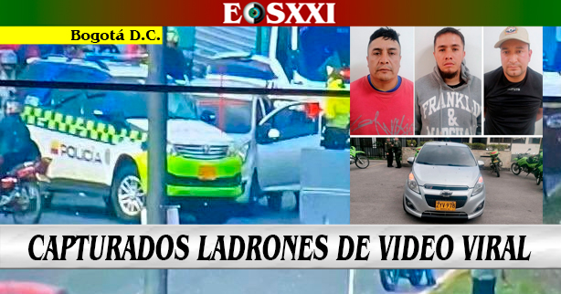 Caen delincuentes que quedaron registrados en video hurtando a ocupantes de vehículo
