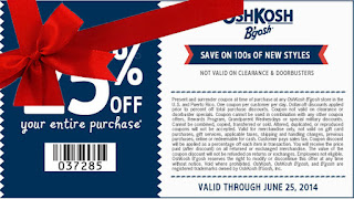 Free Printable OshKosh B'gosh Coupons