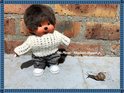 kiki monchhichi bebichhichi escargot snail sekiguchi