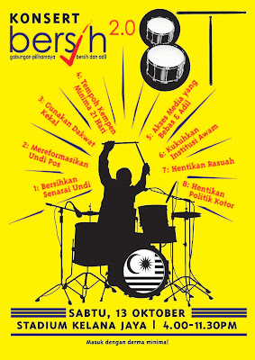 Konsert Bersih 8 Tuntutan pada 13 Oktober 2012