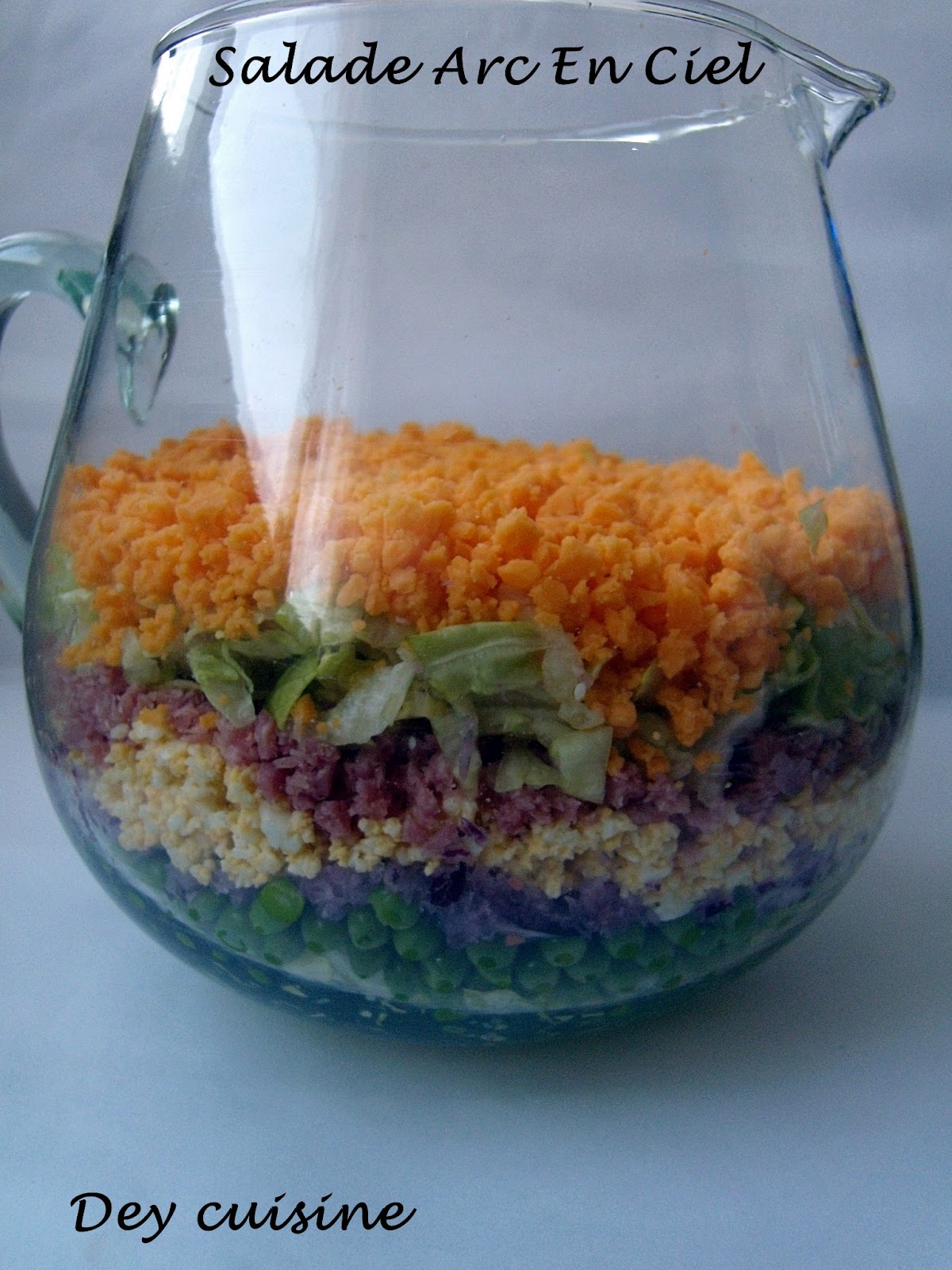 dey cuisine salade arc en ciel