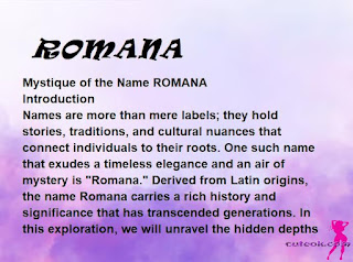 meaning of the name ROMANA