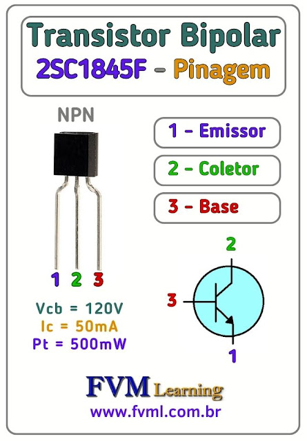 Datasheet-Pinagem-Pinout-Transistor-NPN-2SC1845F-Características-Substituições-fvml