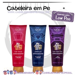 Condicionadores Platinum, Bye Bye Frizz e Force - QOD New City