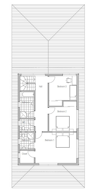 Home Plan for Narrow Plot in Australian Style