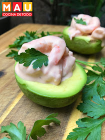 mau cocina de todo aguacates rellenos de camaron surimi facil mariscos receta