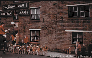 Holcombe Hunt Meet at Chetham Arms in Chapeltown (1958-9)