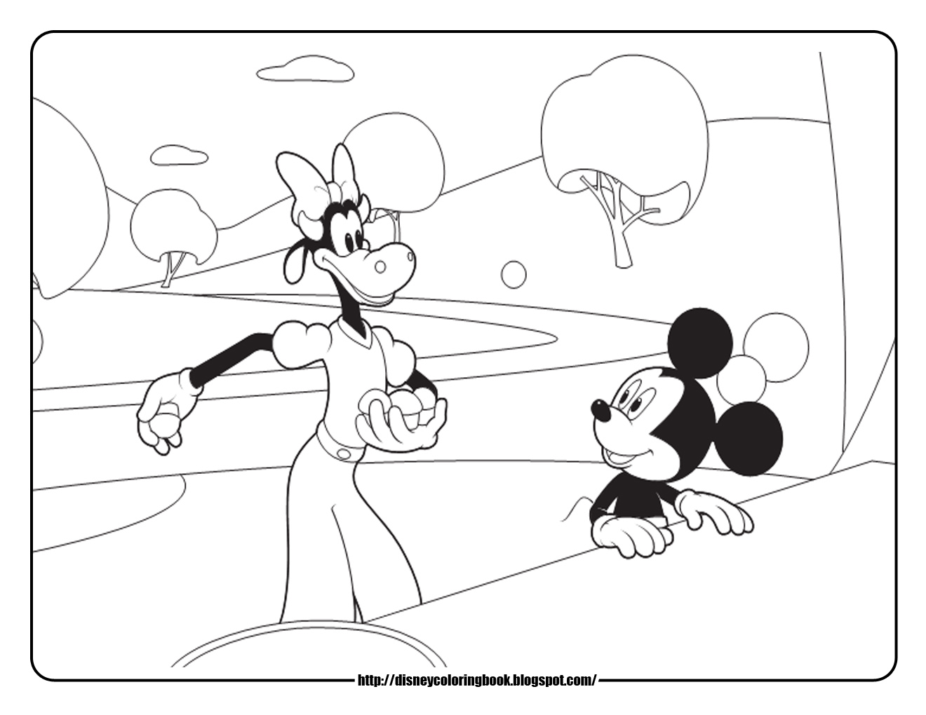 Mickey Mouse Coloring Pages