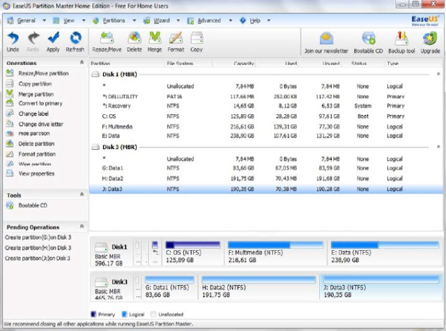 Easeus Partition Master Home 4