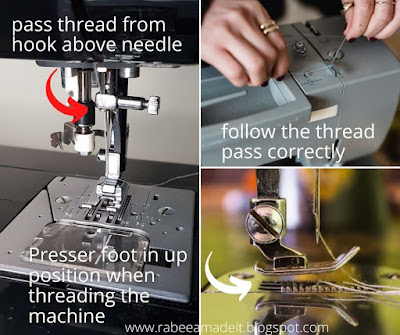 how to fix thread tension issues, thread machine correctly, rabeeamadeit