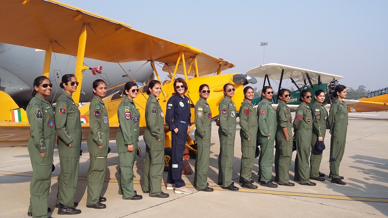 Flying Lady Tracey Curtis Taylor Lands At Hindan Air Force Station