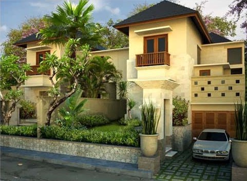 rumah etnik bali modern