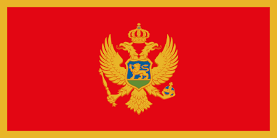 Bandeira de Montenegro.