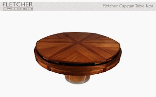 The Expanding table Fletcher Capstan Table Koa