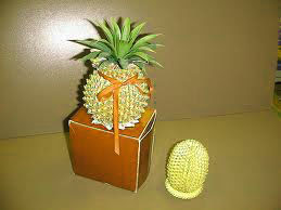 Pineapple origami box