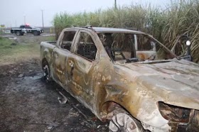 PC investiga achado de corpo carbonizado em uma caminhonete incendiada em Marechal Deodoro