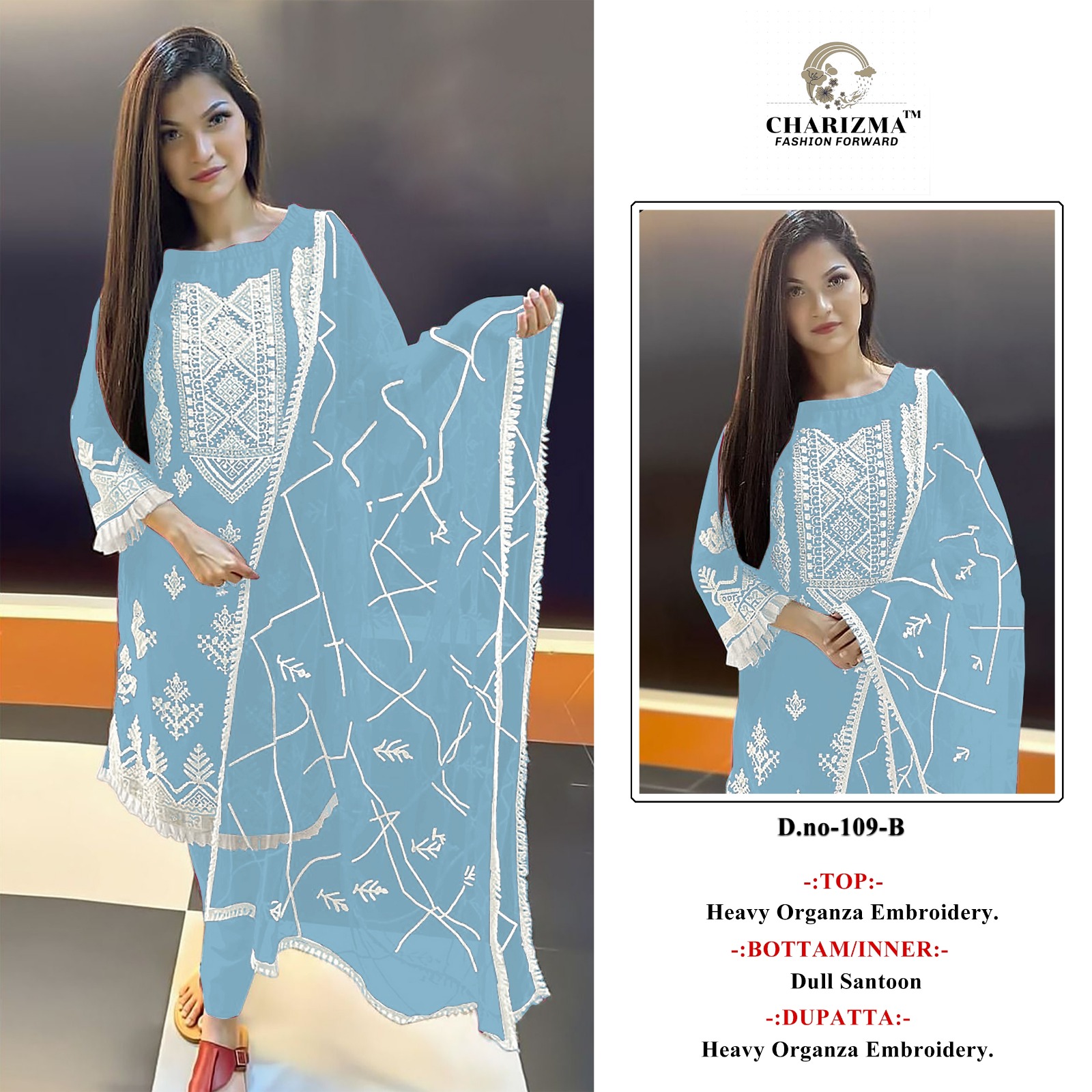 Charizma Rang Bahar Embroiderd Pashmina Woollen Suit with Embroiderd Shawl  for Winter – Bazolko Fashion and Accessories