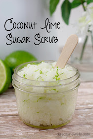 Coconut Lime Sugar Scrub made with Young Living Essential Oils - DIY Gift Idea