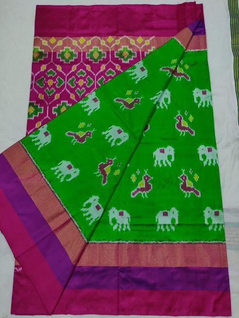 Ikkat Pattu Sarees