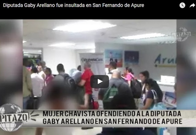 VIDEO: Diputada Gaby Arellano fue insultada en San Fernando de Apure.