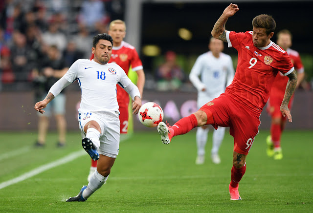 Rusia y Chile en partido amistoso, 9 de junio de 2017