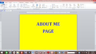 About me page using HTML 5