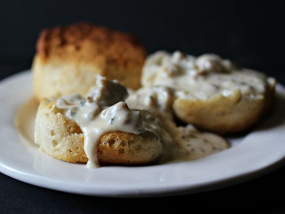 Sausage Gravy & Biscuits