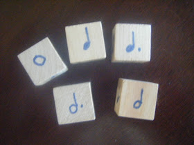 Minute to Win It Music Game A Bit Dicey using wooden rhythm blocks