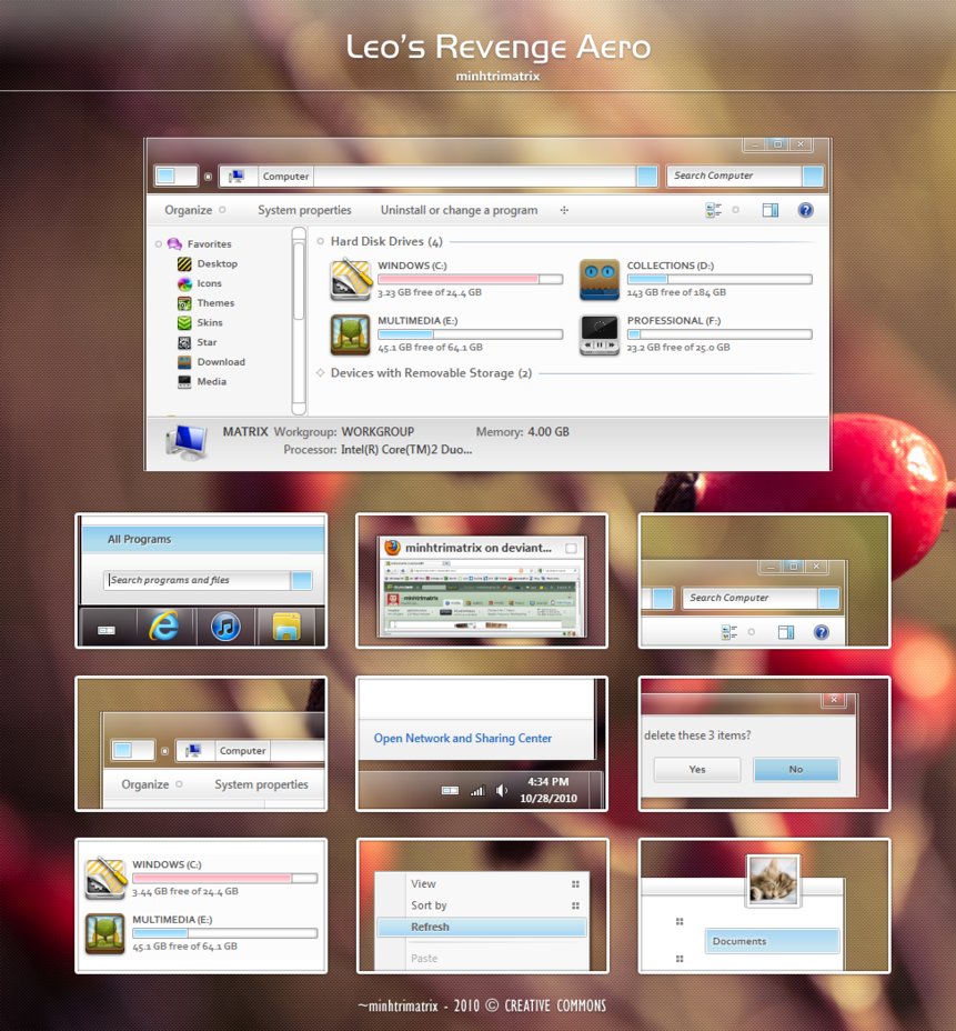 Leo's Revenge Aero Windows 7 Theme