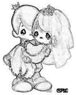 Precious Moments for Love Coloring Pages