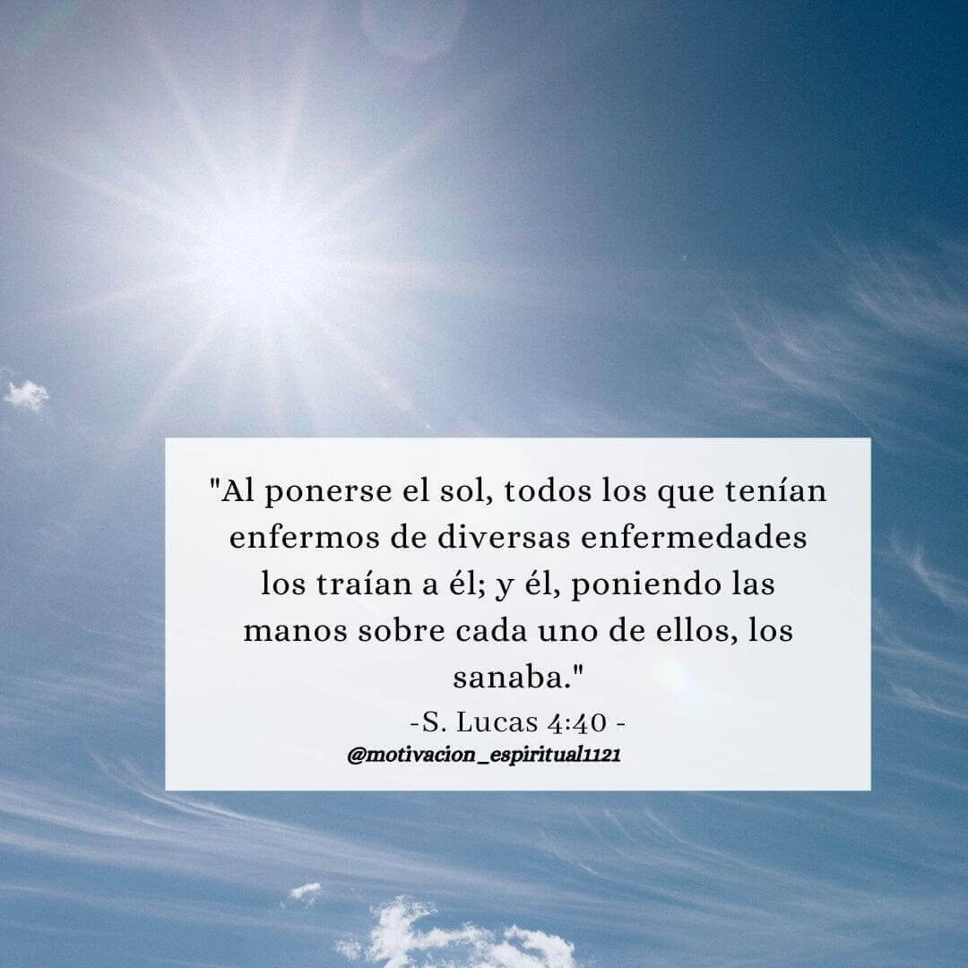 Promesas de sanidad en la biblia