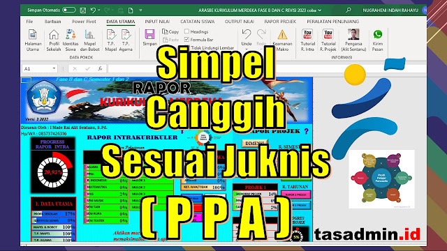 Arasbe Aplikasi Rapor Kurikulum Merdeka Excel